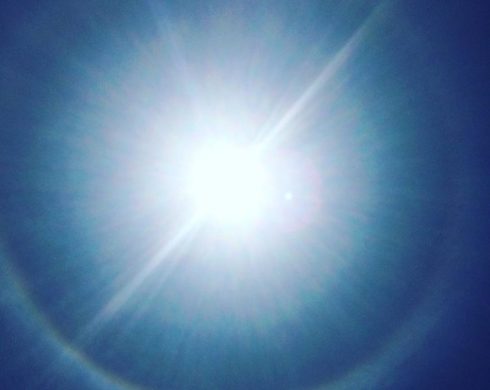 虹が出てますよ