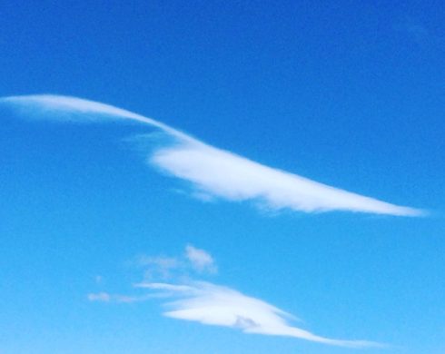 今朝はこんな雲でてましたよ^_^